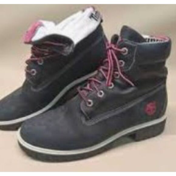 Timberland Black Leather Boots - Size 7.5 - Picture 8 of 8